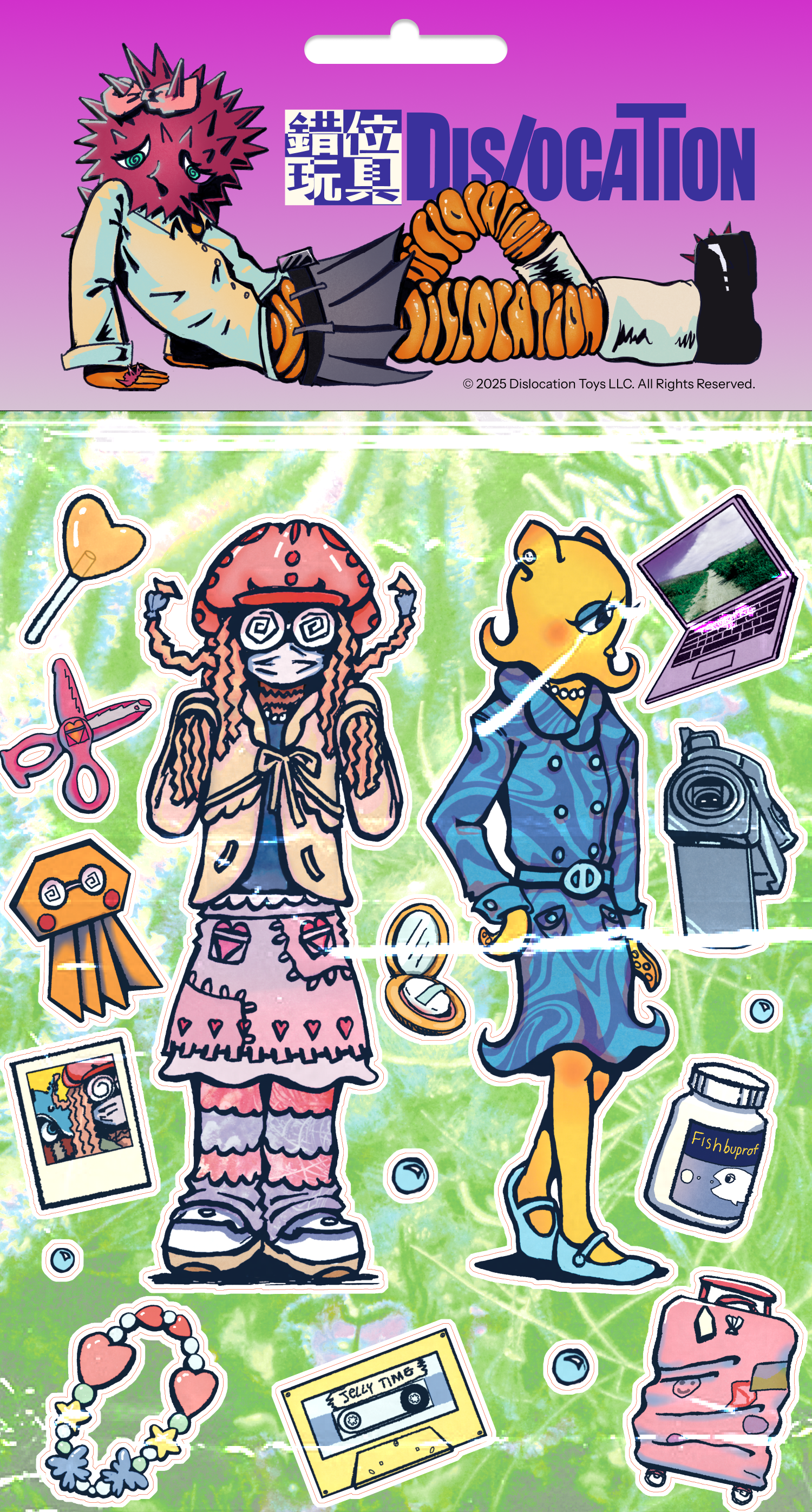 Ocean Gals Sticker Sheet 02 Alena & Lucia